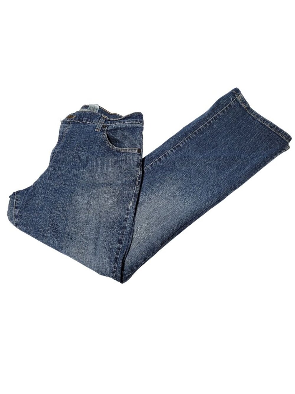 Levis 550 Relaxed Boot Cut Jeans Womens Size 14 Mid Rise Medium Wash Denim Pants